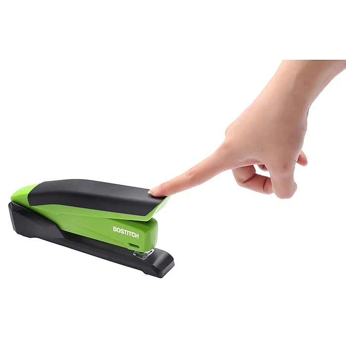 Bostitch InPower™ Spring-Powered Desktop Stapler, 20 Sheet Capacity, Green/Black (1123) 3 Bostitch InPower™ Spring-Powered Desktop Stapler, 20 Sheet Capacity, Green/Black (1123) - Image 3