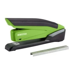 Bostitch InPower™ Spring-Powered Desktop Stapler, 20 Sheet Capacity, Green/Black (1123)
