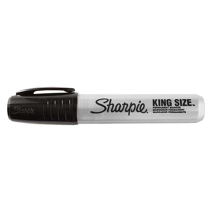 Sharpie King Size Permanent Marker, Chisel Tip, Black (15001) 1 Sharpie King Size Permanent Marker, Chisel Tip, Black (15001)