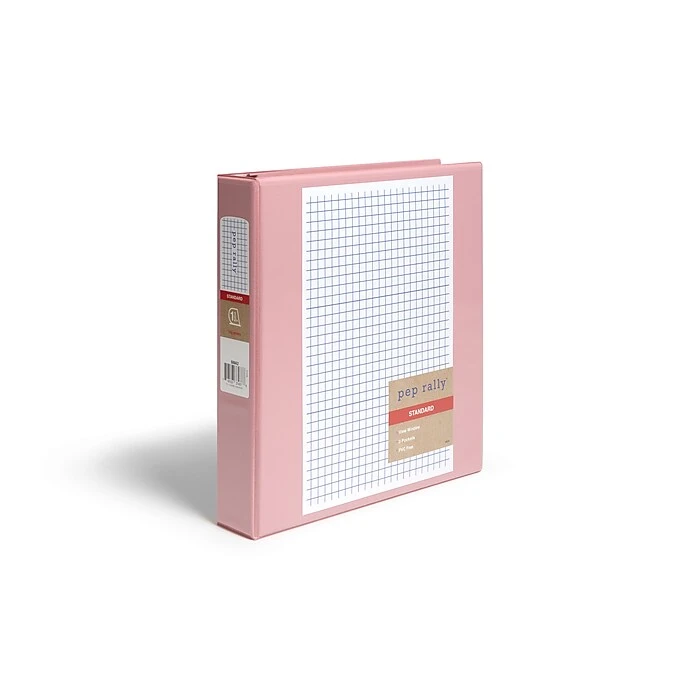 Pep Rally Standard 1 1/2" 3 Ring View Binder, Coral (58662) 1 Pep Rally Standard 1 1/2" 3 Ring View Binder, Coral (58662)