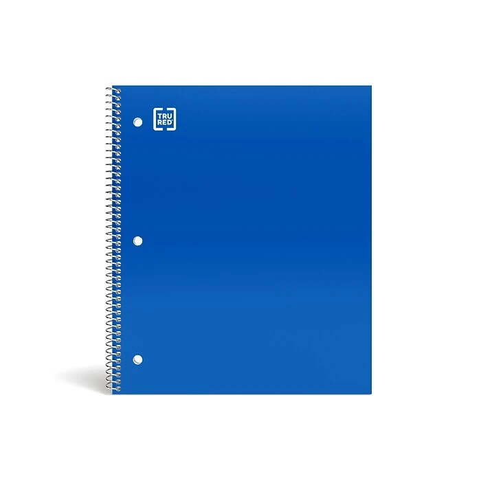 TRU RED™ Premium 1-Subject Notebook, 8" X 10.5", Wide Ruled, 100 Sheets, Red, 12 Notebooks/Carton (TR20958CT) 5 TRU RED™ Premium 1-Subject Notebook, 8" X 10.5", Wide Ruled, 100 Sheets, Red, 12 Notebooks/Carton (TR20958CT) - Image 5