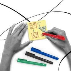 TRU RED™ Pen Permanent Markers, Fine Tip, Red, 12/Pack (TR54539) -Office Supplies Shop s1194653 sc7