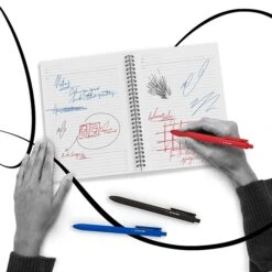 TRU RED™ Retractable Quick Dry Gel Pens, Medium Point, 0.7mm, Black, 5/Pack (TR54494) -Office Supplies Shop s1195494 sc7