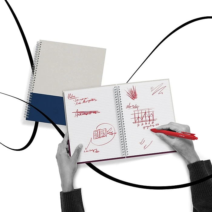 TRU RED™ Medium Hard Cover Ruled Notebook, Gray/Purple (TR55742) 7 TRU RED™ Medium Hard Cover Ruled Notebook, Gray/Purple (TR55742) - Image 7