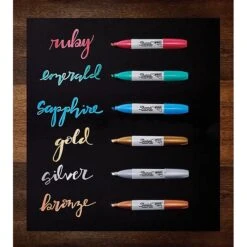 Sharpie Permanent Markers, Chisel Tip, Assorted Metallic, 6/Pack (2089634) -Office Supplies Shop s1205069 sc7