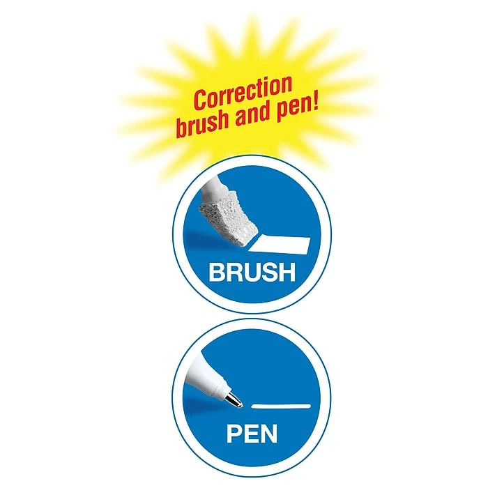 BIC Wite-Out 2-in-1 Correction Fluid, 15 Ml., White (WOPFP11) 5 BIC Wite-Out 2-in-1 Correction Fluid, 15 Ml., White (WOPFP11) - Image 5