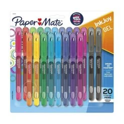 Paper Mate InkJoy Gel Pens, Medium Point, Assorted Colors, Capped, 20 Count