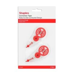Staples Correction Tape, White, 2/Pack (ST59821/52036) -Office Supplies Shop s1212650 sc7