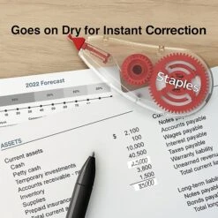 Staples Correction Tape, White, 2/Pack (ST59821/52036) -Office Supplies Shop s1212653 sc7