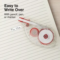 Staples Correction Tape, White, 6/Pack (ST59819) -Office Supplies Shop s1212667 sc7