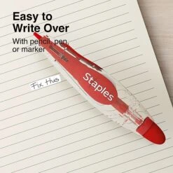 Staples Correction Tape, White, 2/Pack (ST59816) -Office Supplies Shop s1212682 sc7