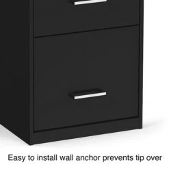 Staples 4-Drawer Light Duty Vertical File Cabinet, Locking, Letter, Black, 18"D (52152) -Office Supplies Shop s1212879 sc7
