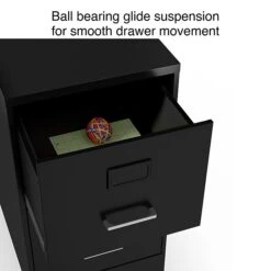 Staples 2-Drawer Light Duty Vertical File Cabinet, Locking, Letter, Black, 18"D (52142) -Office Supplies Shop s1212920 sc7