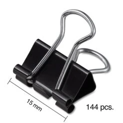 Staples 0.6" Binder Clips, Mini, Black, 144/Pack (15338) 10 Staples 0.6" Binder Clips, Mini, Black, 144/Pack (15338) -Office Supplies Shop s1215152 sc7