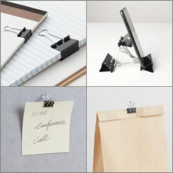 Staples Binder Clips, Assorted, Black, 60/Pack (15339) -Office Supplies Shop s1215863 sc7