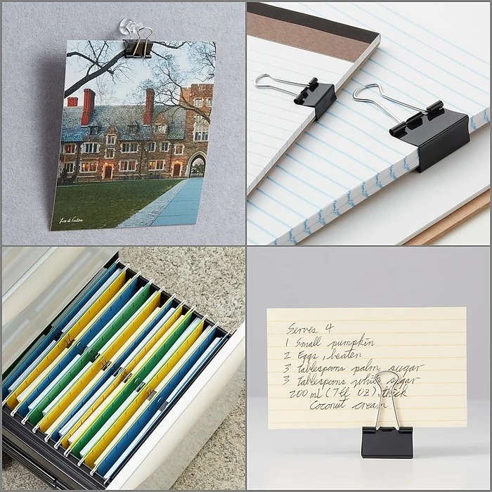 Staples 0.6" Binder Clips, Mini, Black, 144/Pack (15338) 6 Staples 0.6" Binder Clips, Mini, Black, 144/Pack (15338) - Image 6