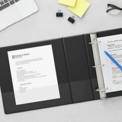 Staples Standard 4" 3-Ring View Binder, Black (26357-CC) -Office Supplies Shop s1216628 sc7