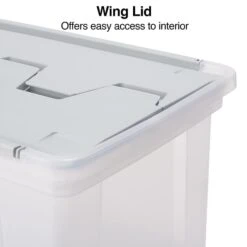 Staples Hanging File Box, Wing Lid, Letter Size, Clear (TR58300) 8 Staples Hanging File Box, Wing Lid, Letter Size, Clear (TR58300) -Office Supplies Shop s1219642 sc7