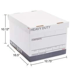 Staples Heavy Duty File Box, Lift Off Lid, Letter/Legal, White/Gray, 12/Carton (TR59219) -Office Supplies Shop s1219667 sc7