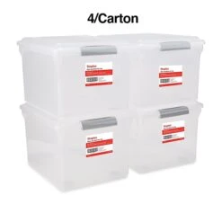 TRU RED™ Store & Slide Hanging File Box, Latch Lid, Letter/Legal Size, Clear, 4/Carton (TR57621CT) 17 TRU RED™ Store & Slide Hanging File Box, Latch Lid, Letter/Legal Size, Clear, 4/Carton (TR57621CT) -Office Supplies Shop s1219686 sc7