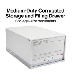 Staples Medium Duty File Drawers, Legal, White/Gray, 6/Carton (TR59226)