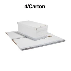 Staples Medium Duty File Box, Lift Off Lid, Letter, White/Gray, 4/Carton (TR59214) -Office Supplies Shop s1219827 sc7