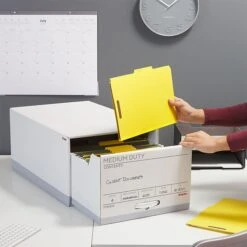 Staples Medium Duty File Drawers, Legal, White/Gray, 6/Carton (TR59226) -Office Supplies Shop s1219831 sc7