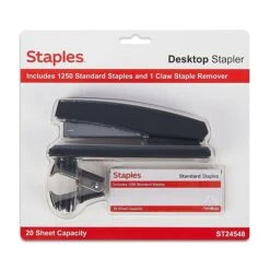 Staples Combo Pack Desktop Stapler, Full-Strip Capacity, Black (24548) -Office Supplies Shop s1223963 sc7