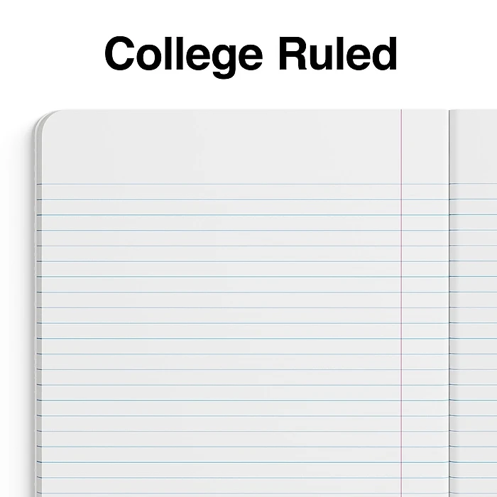 Staples® Composition Notebooks, 7.5" X 9.75", College Ruled, 100 Sheets, Assorted Colors, 4/Pack (ST58370) 3 Staples® Composition Notebooks, 7.5" X 9.75", College Ruled, 100 Sheets, Assorted Colors, 4/Pack (ST58370) - Image 3