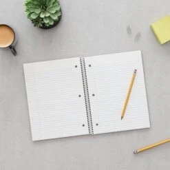 Staples Accel 1-Subject Notebook, 8.5" X 11", College Ruled, 100 Sheets, White (25539M) -Office Supplies Shop s1227041 sc7