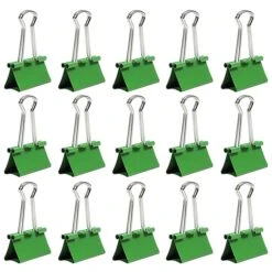 JAM Paper Colored Binder Clips, Medium, 5/8" Capacity, Green, 15/Pack (339BCGR) 9 JAM Paper Colored Binder Clips, Medium, 5/8" Capacity, Green, 15/Pack (339BCGR) -Office Supplies Shop sp100188990 sc7