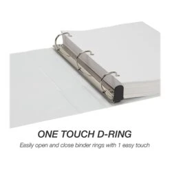 Samsill Earth's Choice Biobased Heavy Duty 1.5" 3-Ring Locking View Binder, White (SAM19857) -Office Supplies Shop sp101294985 sc7