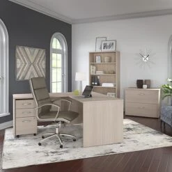 Bush Business Furniture Studio C 3 Drawer Mobile File Cabinet, Sand Oak (SCF216SOSU) -Office Supplies Shop sp101402786 sc7