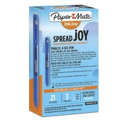 Paper Mate InkJoy Retractable Gel Pen, Fine Point, Blue Ink, Dozen (1951722) -Office Supplies Shop sp102582326 sc7