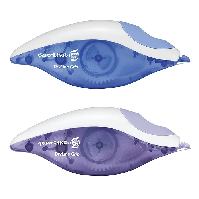 Paper Mate Liquid Paper DryLine Grip Correction Tape, White, 2/Pack (87813) 3 Paper Mate Liquid Paper DryLine Grip Correction Tape, White, 2/Pack (87813) - Image 3