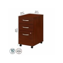 Bush Business Furniture Studio C 3 Drawer Mobile File Cabinet, Hansen Cherry (SCF216HCSU) -Office Supplies Shop sp106058189 sc7