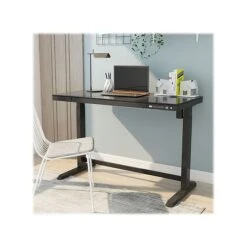 FlexiSpot 28"-48" Glass Adjustable Desk, Black (EG8B-E) -Office Supplies Shop sp106731165 sc7