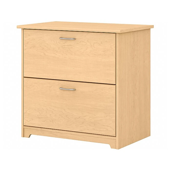 Bush Furniture Cabot 2-Drawer Lateral File Cabinet, Letter/Legal, Natural Maple, 31" (WC31680) 1 Bush Furniture Cabot 2-Drawer Lateral File Cabinet, Letter/Legal, Natural Maple, 31" (WC31680)