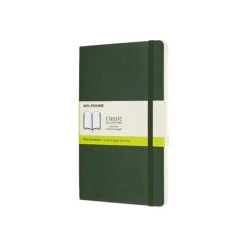 Moleskine Classic Notebook, 5" X 8.25", Wide Ruled, 120 Sheets, Myrtle Green (629063)