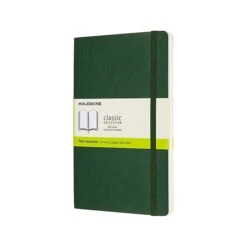 Moleskine Classic Notebook, 5" X 8.25", Unruled, 96 Sheets, Myrtle Green (600028)
