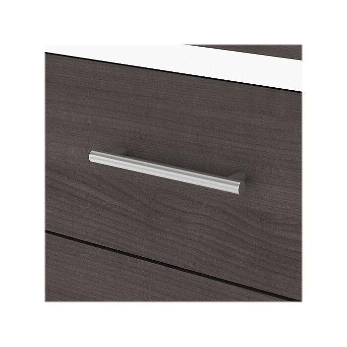 Bush Furniture Somerset 35"-41" Adjustable Desk With Return, Storm Gray/White (SET014SGWH) 7 Bush Furniture Somerset 35"-41" Adjustable Desk With Return, Storm Gray/White (SET014SGWH) - Image 7