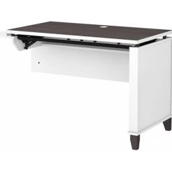 Bush Furniture Somerset 29"-41" Adjustable Desk, Storm Gray/White (WC81042)