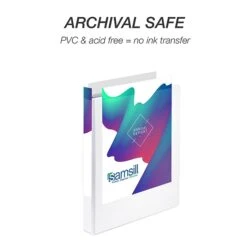 Samsill Durable Non-Stick 1" 3-Ring View Binder, White, 8/Pack (S88437) -Office Supplies Shop sp109067634 sc7