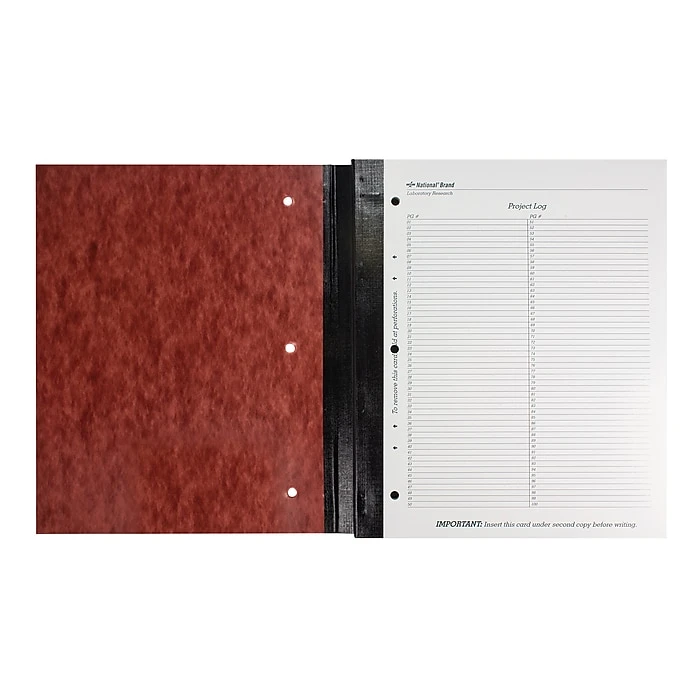 National Brand Lab Computation Notebook, 9.25" X 11", Quad Ruled, 200 Sheets, Brown (43649) 2 National Brand Lab Computation Notebook, 9.25" X 11", Quad Ruled, 200 Sheets, Brown (43649) - Image 2