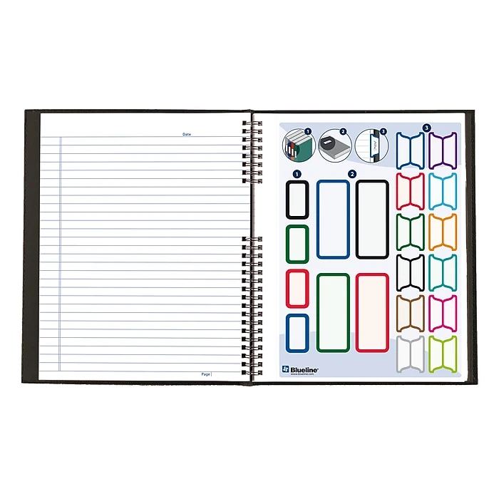 Dominion Blueline Inc Notebook, 8" X 11", College Ruled, 150 Sheets, Black (A10150.BLK) 4 Dominion Blueline Inc Notebook, 8" X 11", College Ruled, 150 Sheets, Black (A10150.BLK) - Image 4