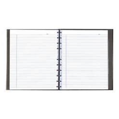 Blueline MiracleBind Professional Notebook, 11" X 9.0625", College Ruled, 75 Sheets, Black (AF11150.81)