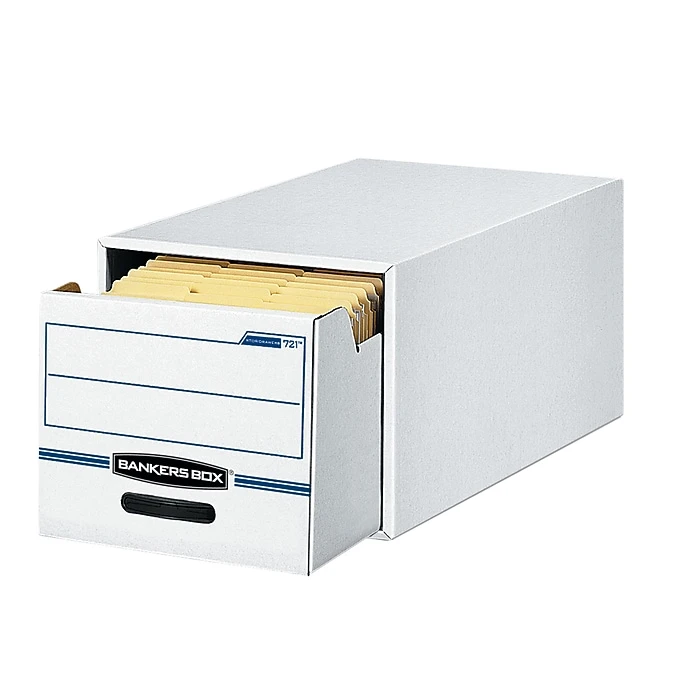 Bankers Box Stor/Drawer File Storage Drawers, Letter Size, White/Blue (00721) 2 Bankers Box Stor/Drawer File Storage Drawers, Letter Size, White/Blue (00721) - Image 2