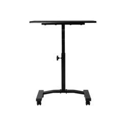 Seville Classics 21" - 33" Metal Adjustable Desk, Black (OFF65854)