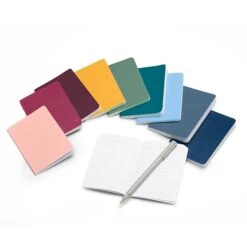 Poppin Mini Pocket Notebooks, 3.5" X 5", College Ruled, 32 Sheets, Assorted Jewel Colors, 10/Set (104922)