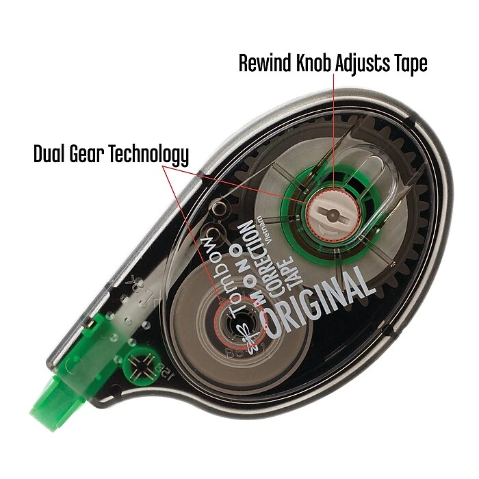 Tombow® Tombow MONO Original Correction Tape, White, 2/Pack (68627) 4 Tombow® Tombow MONO Original Correction Tape, White, 2/Pack (68627) - Image 4